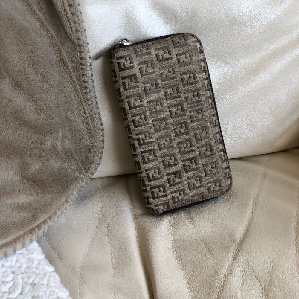 Authentic Fendi Zucca Clutch Wallet
